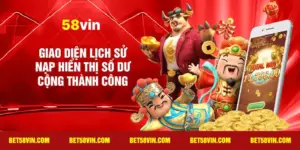 Giao diện lịch sử nạp hiển thị số dư cộng thành công